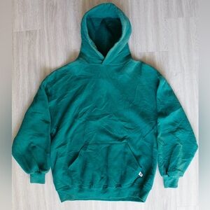 Vintage Russell Athletic Hoodie Made In The USA Green Size Large